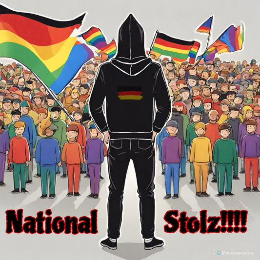 Nationalstolz Aufkleber 20 Stück